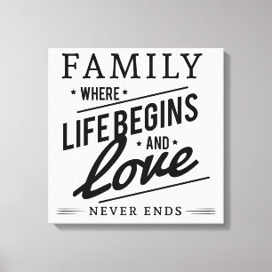 Familie Canvas Afdruk