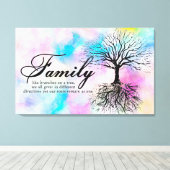 Familie Canvas Afdruk (Insitu (Houten vloer))