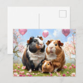 Familie cavia's briefkaart (Voorkant / Achterkant)