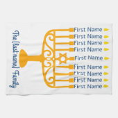 Familie Chanoeka keukenhanddoek (Horizontaal)