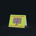 Familie Chanoeka-wenskaart Feestdagen Kaart<br><div class="desc">Een leuk en grillig wenskaart voor Chanoeka met een helder kleurenpalet met een menora en een persoonlijke begroeting binnenin. Zie je niet de kleuren of woorden die je wilt? Ik ben blij om een ontwerp te maken met uw keuze van kleuren en lettertypen! Neem contact met me op voor meer...</div>