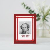 Familie, Charles Dickens 1812-1870 Briefkaart (Staand voorkant)