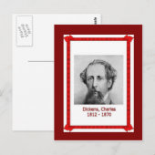 Familie, Charles Dickens 1812-1870 Briefkaart (Voorkant / Achterkant)