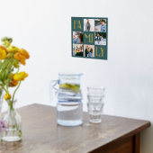 Familie Chic Multi-foto Blauwgroen Folie Afdrukken (Laag (Keuken))