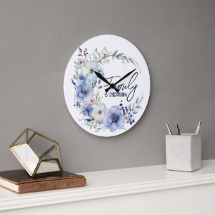 Familie citaat krans grote klok