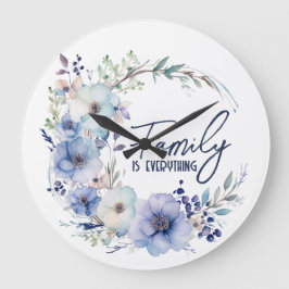 Familie citaat krans grote klok