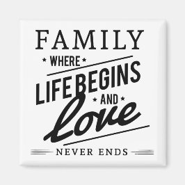 Familie citaat  magneet