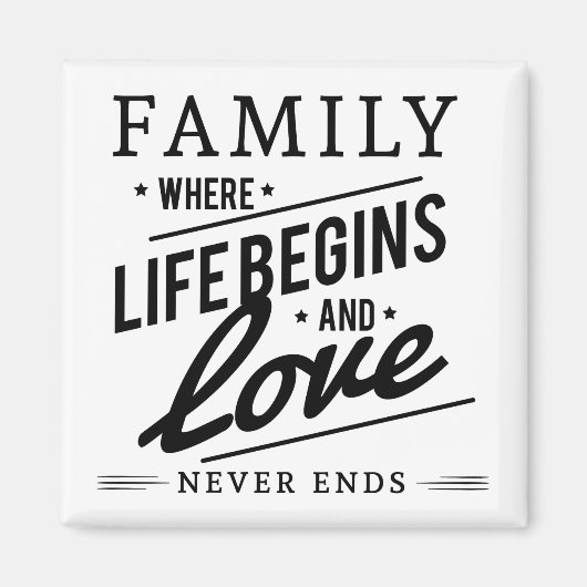 Familie citaat magneet (Voorkant)