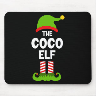 Familie Coco Elf Kerst Overeenkomstige Pyjama Grap Muismat