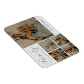 Familie Collage Rustic Modern Gepersonaliseerde Ma Magneet (Rechterzijde)