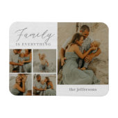 Familie Collage Rustic Modern Gepersonaliseerde Ma Magneet (Horizontaal)