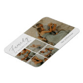 Familie Collage Rustic Modern Gepersonaliseerde Ma Magneet (Linkerzijde)