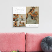 Familie Collage Rustieke Moderne Custom Wrapped Ca Canvas Afdruk (Insitu (Woonkamer))