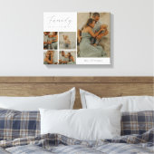 Familie Collage Rustieke Moderne Custom Wrapped Ca Canvas Afdruk (Insitu (Slaapkamer))