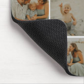 Familie Collage Rustieke Moderne Gepersonaliseerde Muismat (Hoek)