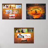 Familie Collage Sunset Plaza Marina 2584 Muurkunst Sets (Voorkant)