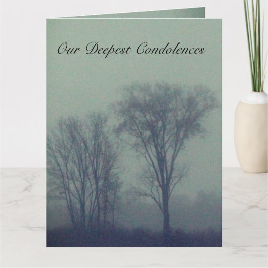 Familie condoleert kaart (Voorkant)