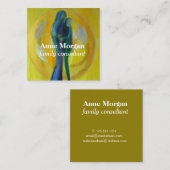 Familie Consultant Originele Vierkante Zakelijke K Vierkante Visitekaartje (Voorkant / Achterkant)