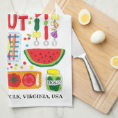 familie Cookout Kitchen Towel Memento Theedoek (Quarter Fold)