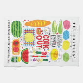 familie Cookout Kitchen Towel Memento Theedoek (Horizontaal)