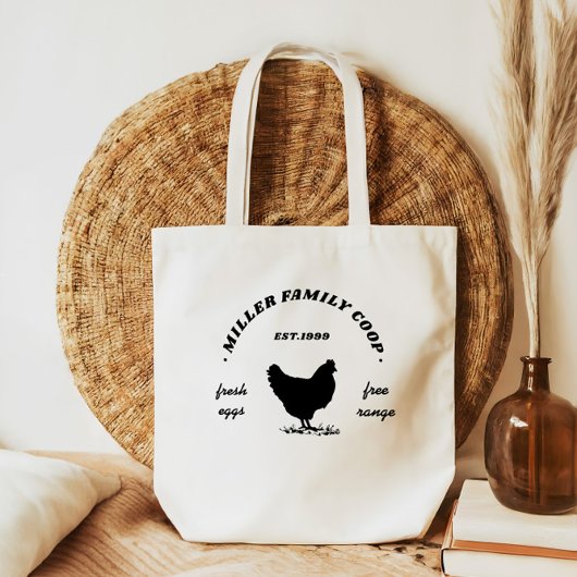 Familie Coop Happy Hen Farmhouse Tote Bag