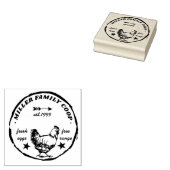 Familie Coop Hen Ei Karton Stempel (Gestempeld)