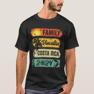 Familie Costa Rica Vakantie 2024 Grappige Bijpasse T-shirt