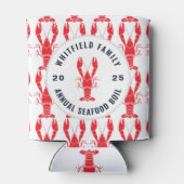 Familie Crawfish Boil - Gepersonaliseerde partij Blikjeskoeler (Achterkant)