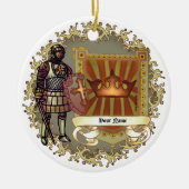 familie crest Achternaam custom ornament (Voorkant)