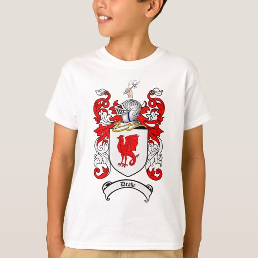 FAMILIE CREST DRAKEN - WAPENKOOL T-SHIRT (Voorkant)