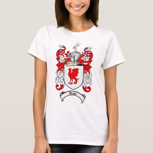 FAMILIE CREST DRAKEN - WAPENKOOL T-SHIRT (Voorkant)