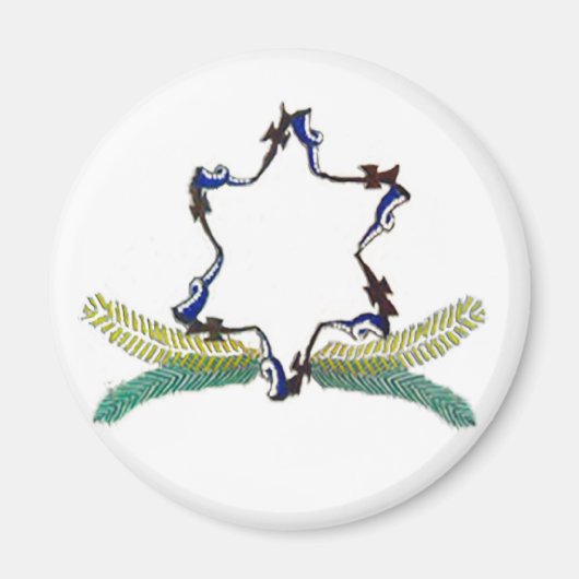 Familie Crest Magnet Ronde (Voorkant)