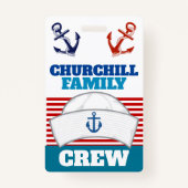 Familie Crew ID Lanyard Badge (Voorkant)