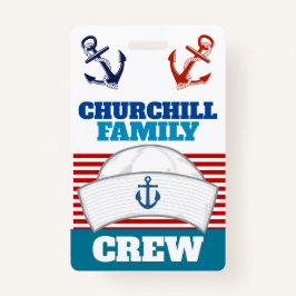 Familie Crew ID Lanyard Badge