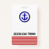 Familie Crew ID Lanyard Badge (Achterkant)