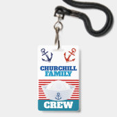 Familie Crew ID Lanyard Badge (Voorzijde met lanyard)