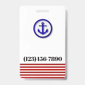 Familie Crew ID Lanyard Badge (Achterkant)