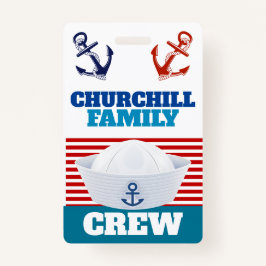 Familie Crew ID Lanyard Badge