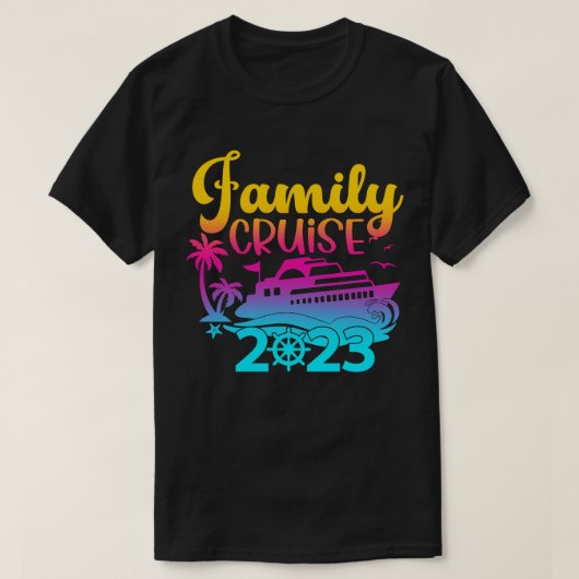 Familie Cruise 2023 T-shirt (Design voorkant)