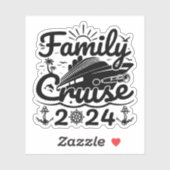 Familie Cruise 2024 Cool Grappige Familiereis Crui Sticker (Vel)