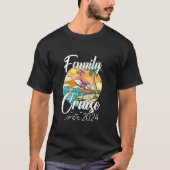 Familie Cruise 2024 Matching Flamingo Cruise Squad T-shirt (Voorkant)