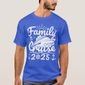 Familie Cruise 2025 Cool Grappige Familie Trip Cru T-shirt (Voorkant)