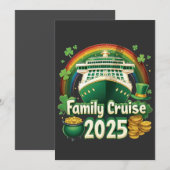 Familie Cruise 2025 St. Patrick's Matching Geluk  Feestdagenkaart (Voorkant / Achterkant)