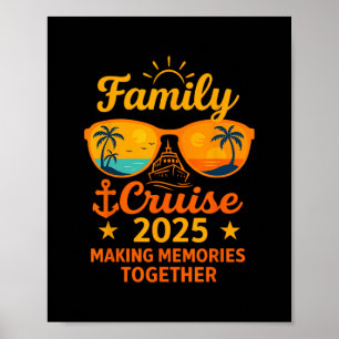 Familie Cruise 2025 Vakantieherinneringen Sungles  Poster