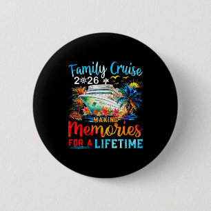 Familie Cruise 2026 Groep Samen Cruisen Ronde Button 5,7 Cm