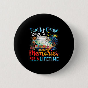 Familie Cruise 2026 Groep Samen Cruisen Ronde Button 5,7 Cm