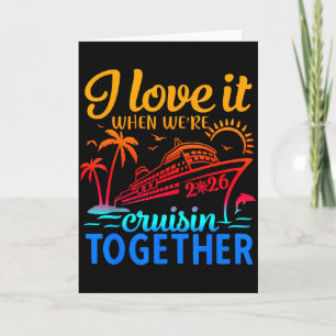 Familie Cruise 2026 Ik hou ervan als we samen crui Kaart