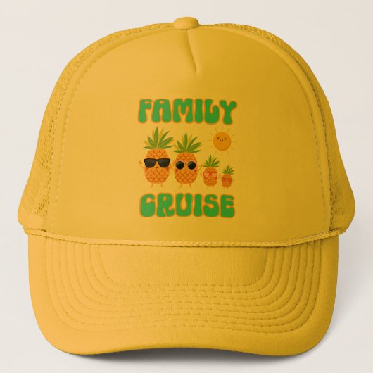 Familie Cruise Ananas familie Trucker Pet (Voorkant)