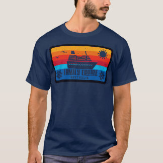 Familie Cruise Australië  Retro stijl T-shirt