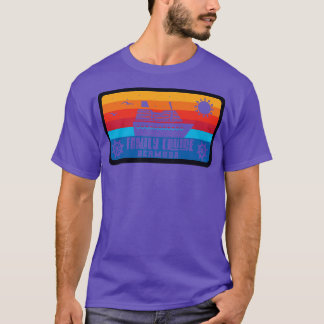 Familie Cruise Bermuda  Retro stijl T-shirt